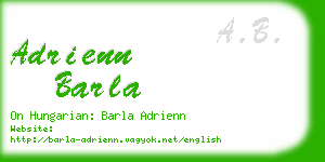 adrienn barla business card